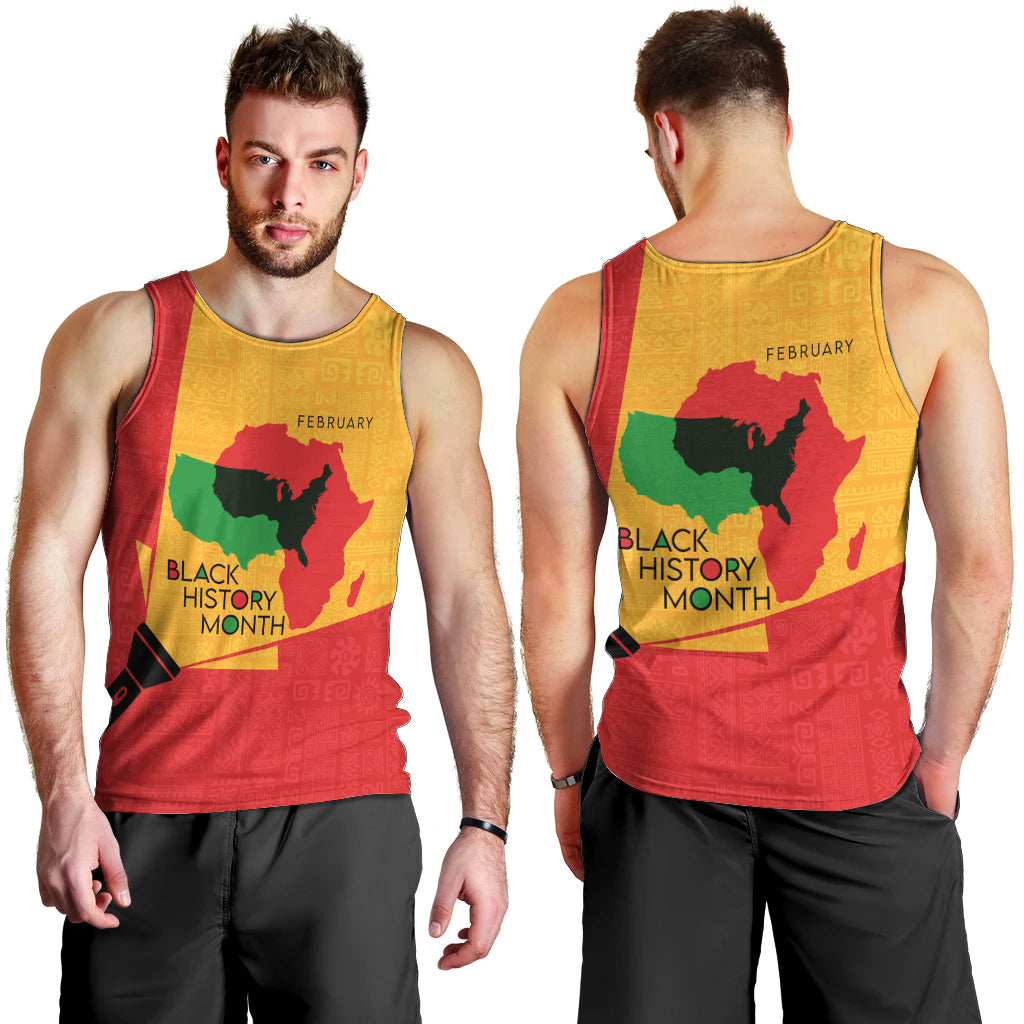 Black History Month Men Tank Top African February - Wonder Print Shop