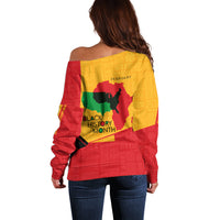 Black History Month Off Shoulder Sweater African February - Wonder Print Shop