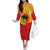 Black History Month Off The Shoulder Long Sleeve Dress African February - Wonder Print Shop