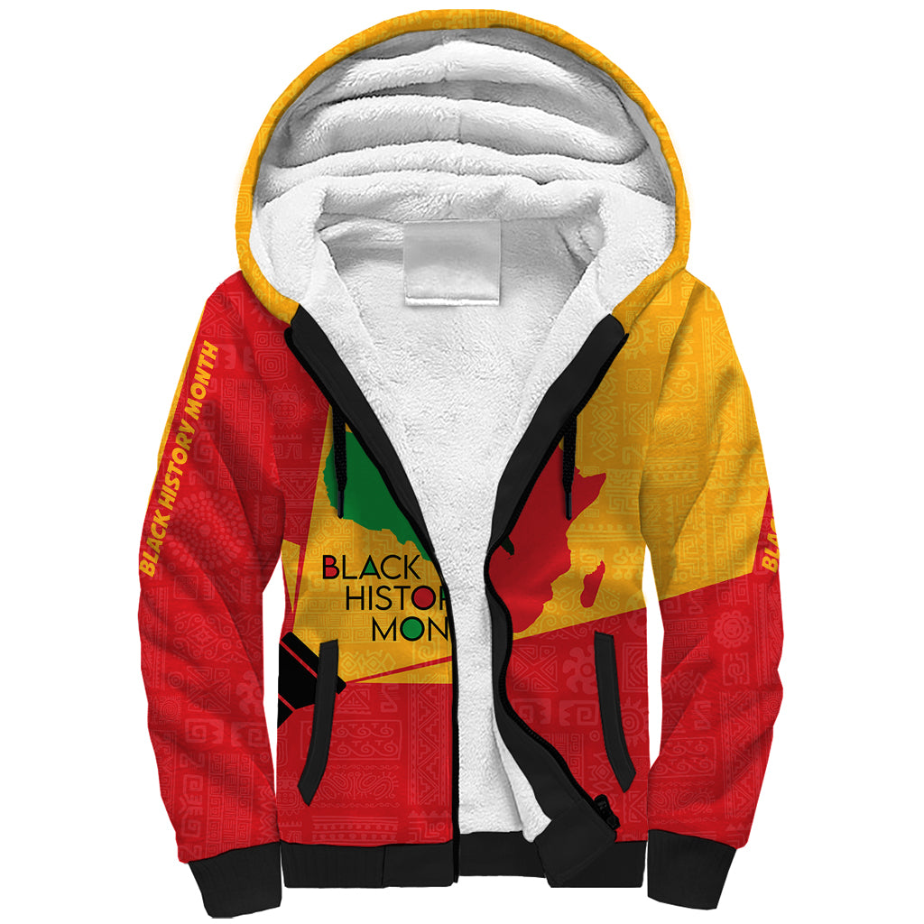Black History Month Sherpa Hoodie African February