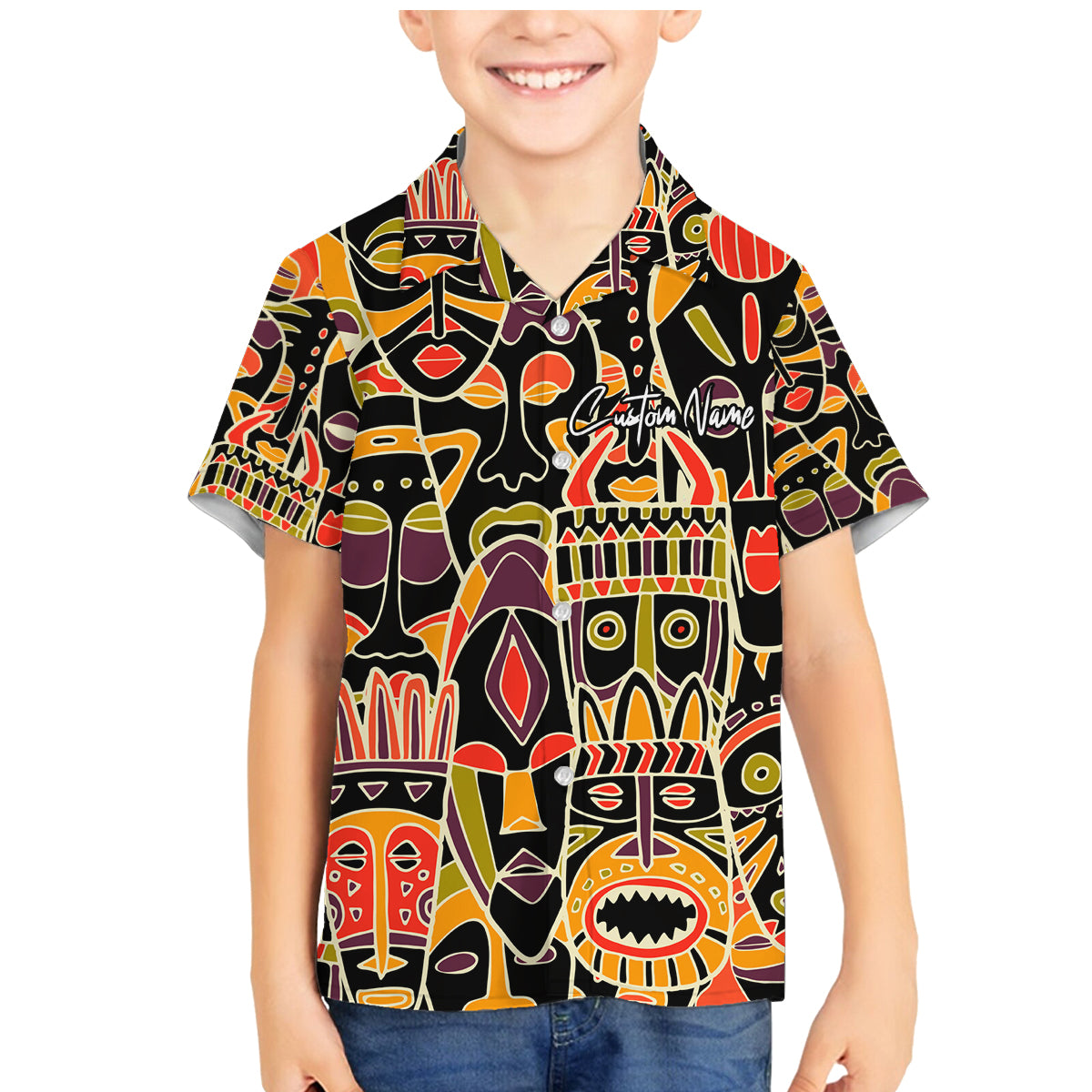 Personalized The Spirit Of Africa Family Matching Mermaid Dress and Hawaiian Shirt - Wonder Print Shop