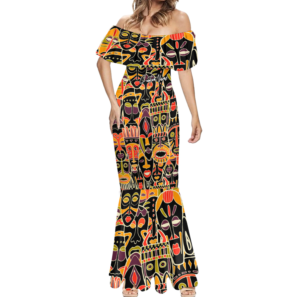 Personalized The Spirit Of Africa Mermaid Dress - Wonder Print Shop