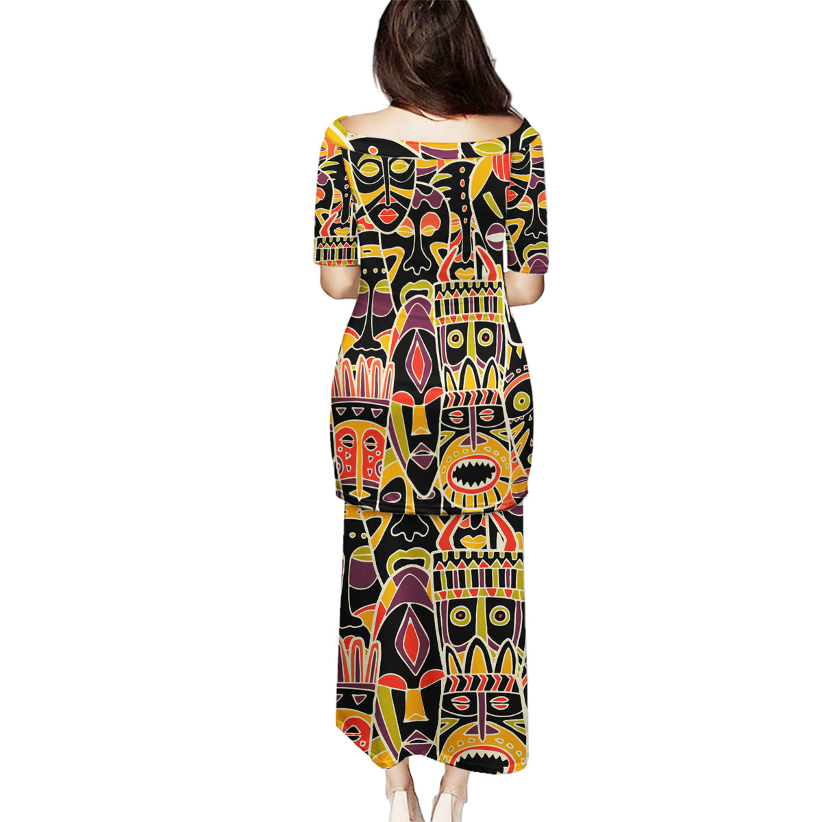 Personalized The Spirit Of Africa Puletasi - Wonder Print Shop