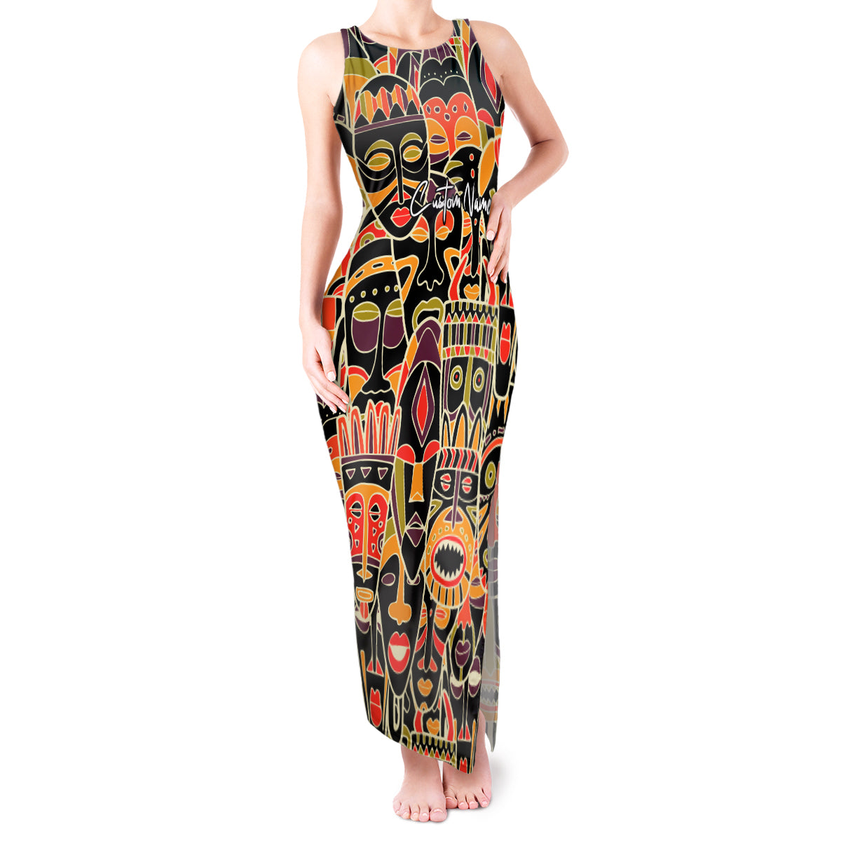 Personalized The Spirit Of Africa Tank Maxi Dress - Wonder Print Shop