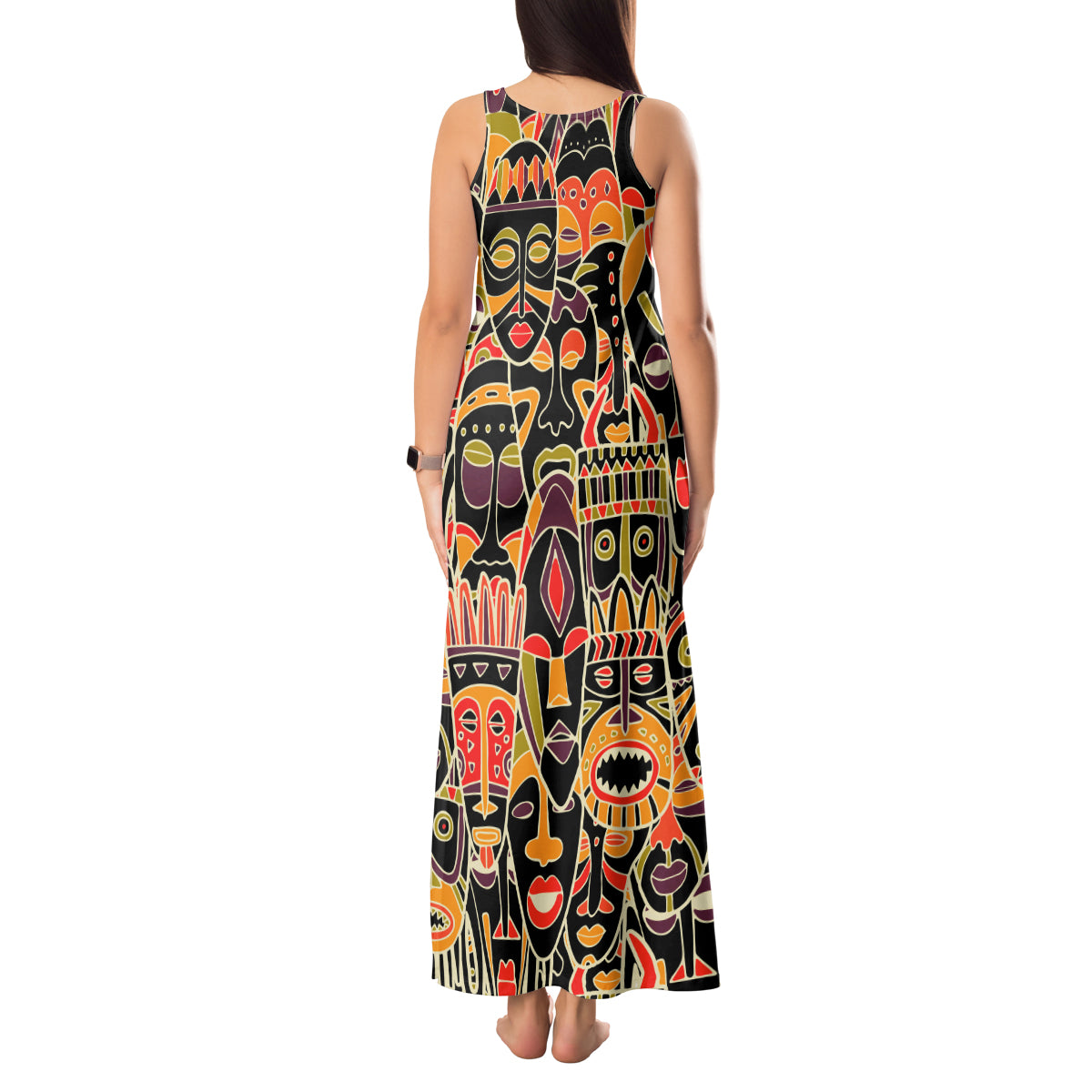 Personalized The Spirit Of Africa Tank Maxi Dress - Wonder Print Shop
