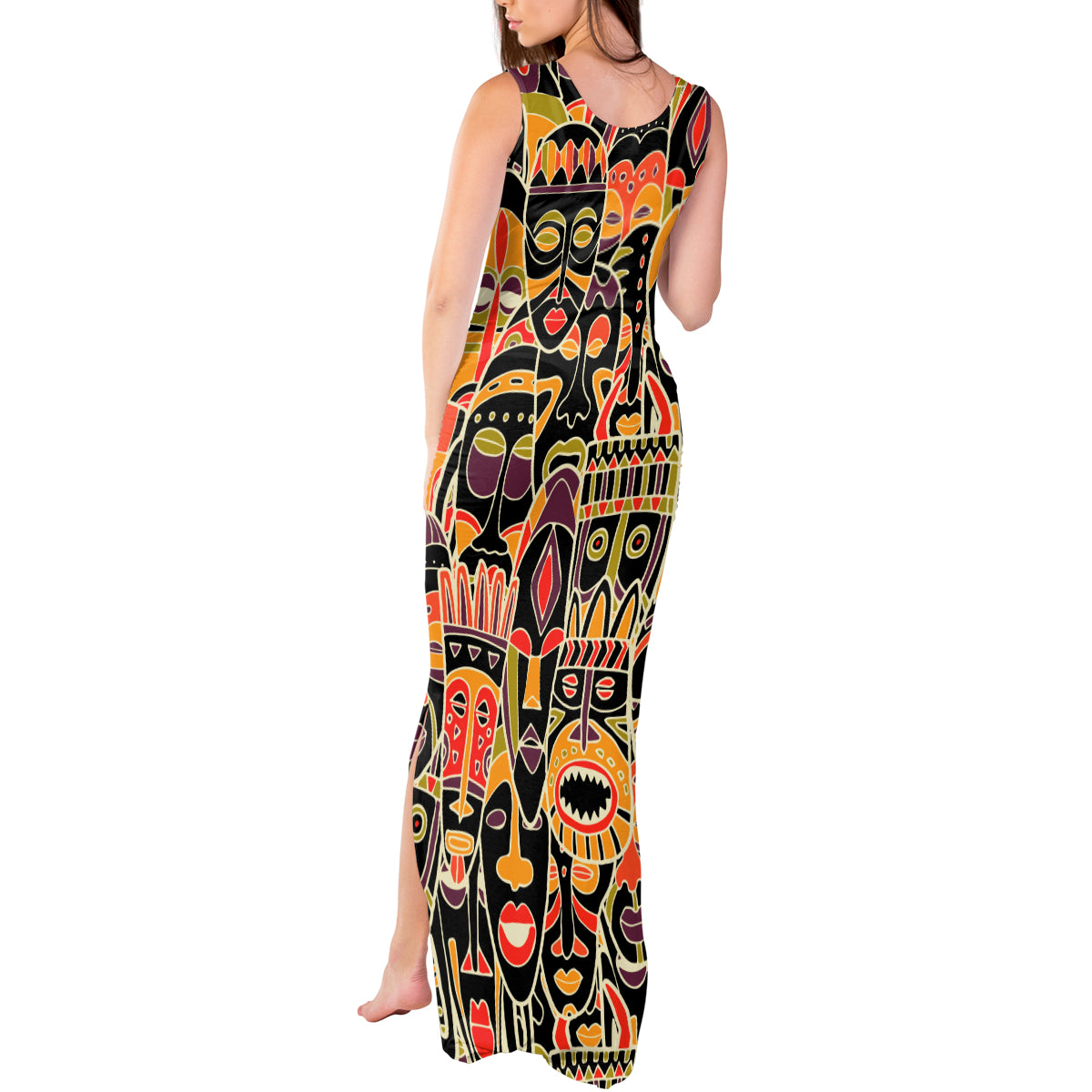 Personalized The Spirit Of Africa Tank Maxi Dress - Wonder Print Shop