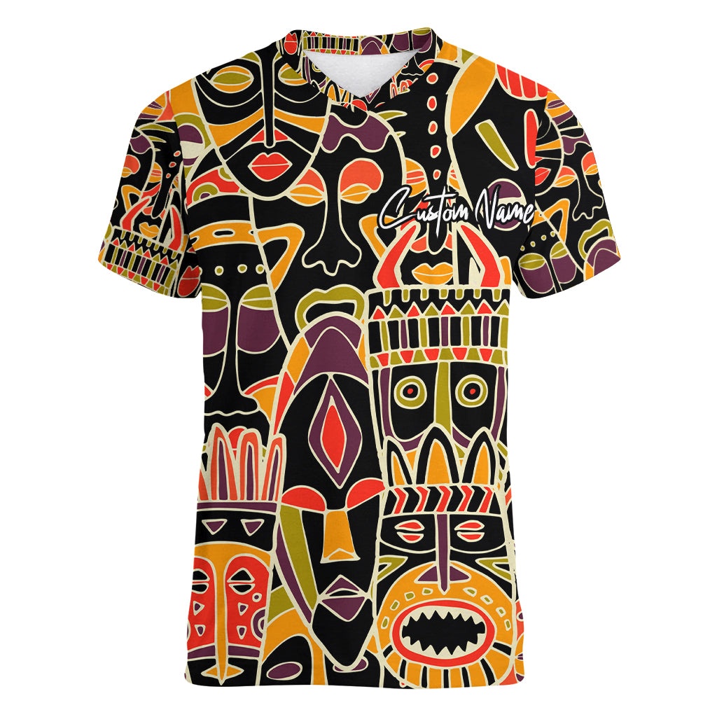 Personalized The Spirit Of Africa Women V Neck T Shirt - Wonder Print Shop