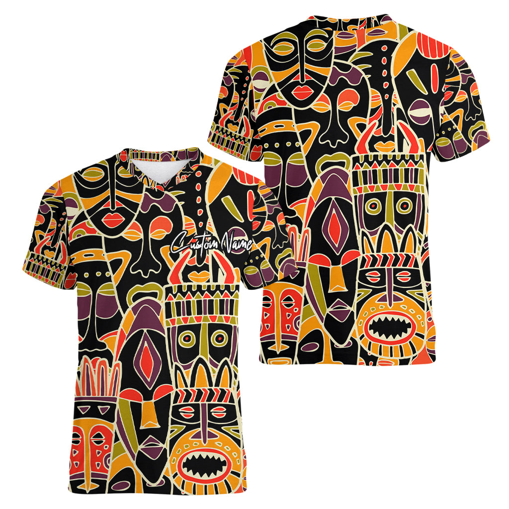 Personalized The Spirit Of Africa Women V Neck T Shirt - Wonder Print Shop