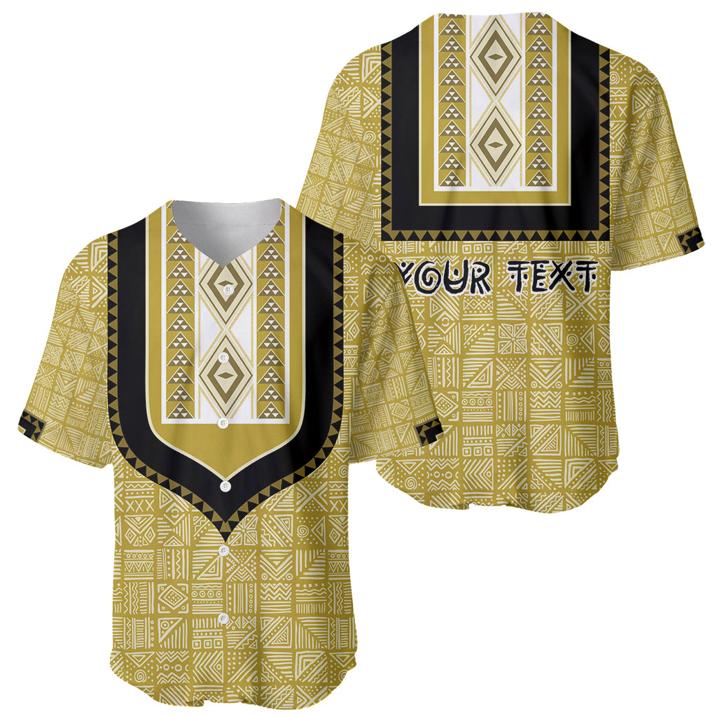 Personalized African Mudcloth Dashiki Baseball Jersey - Wonder Print Shop