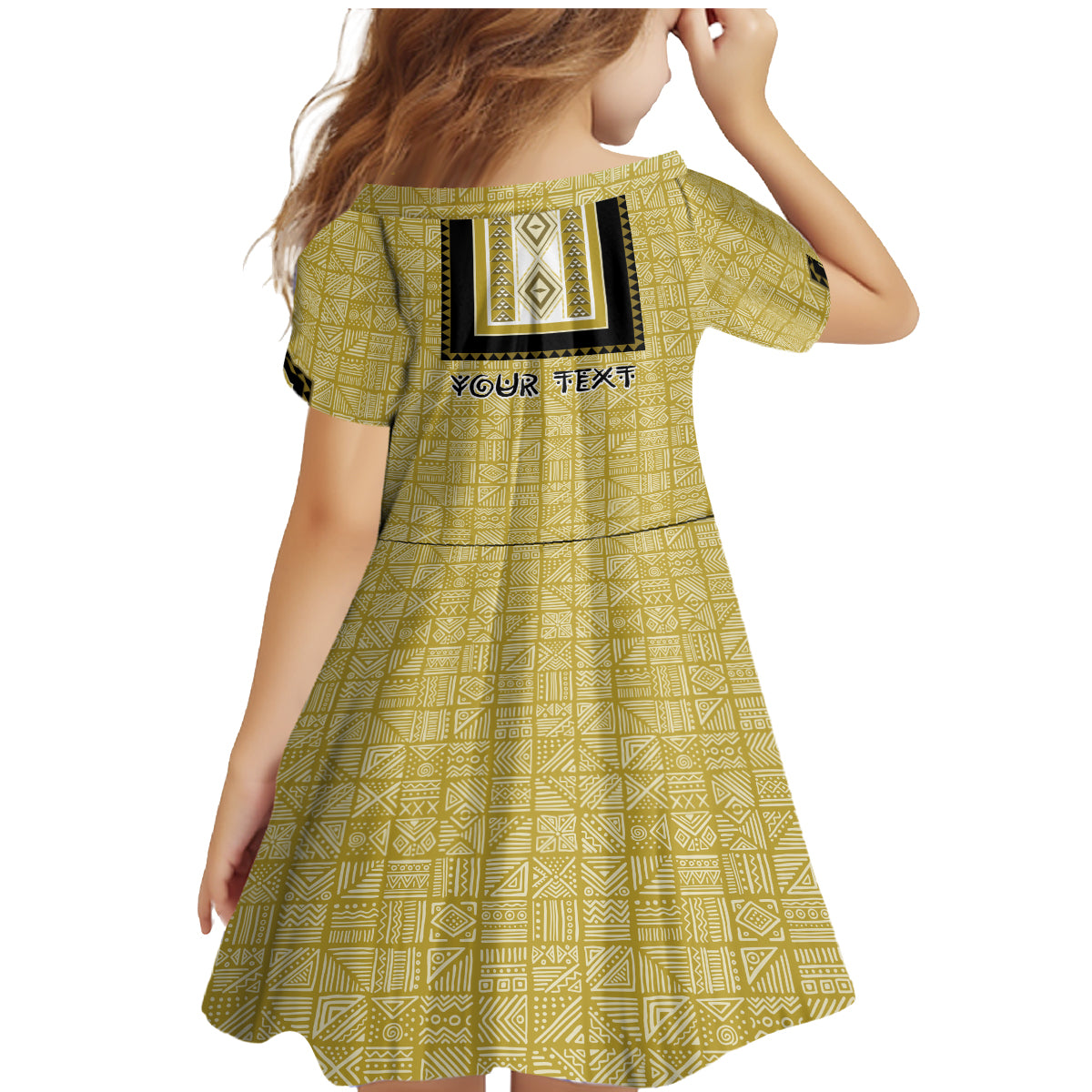 Personalized African Mudcloth Dashiki Family Matching Mermaid Dress and Hawaiian Shirt - Wonder Print Shop