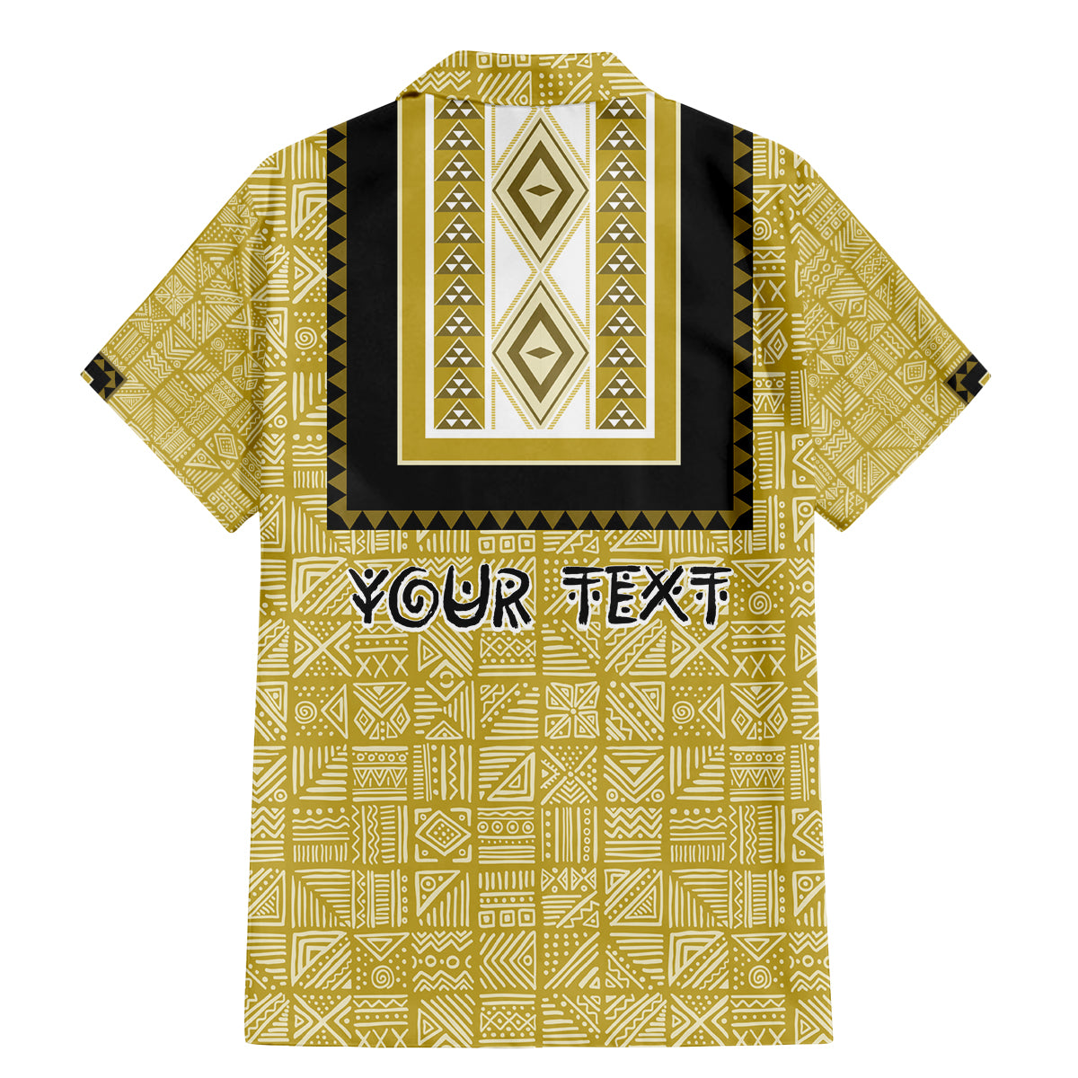 Personalized African Mudcloth Dashiki Family Matching Mermaid Dress and Hawaiian Shirt - Wonder Print Shop