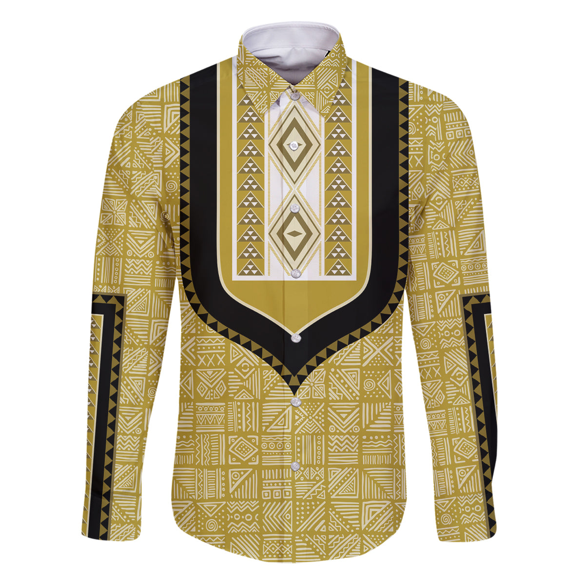 Personalized African Mudcloth Dashiki Family Matching Puletasi and Hawaiian Shirt - Wonder Print Shop