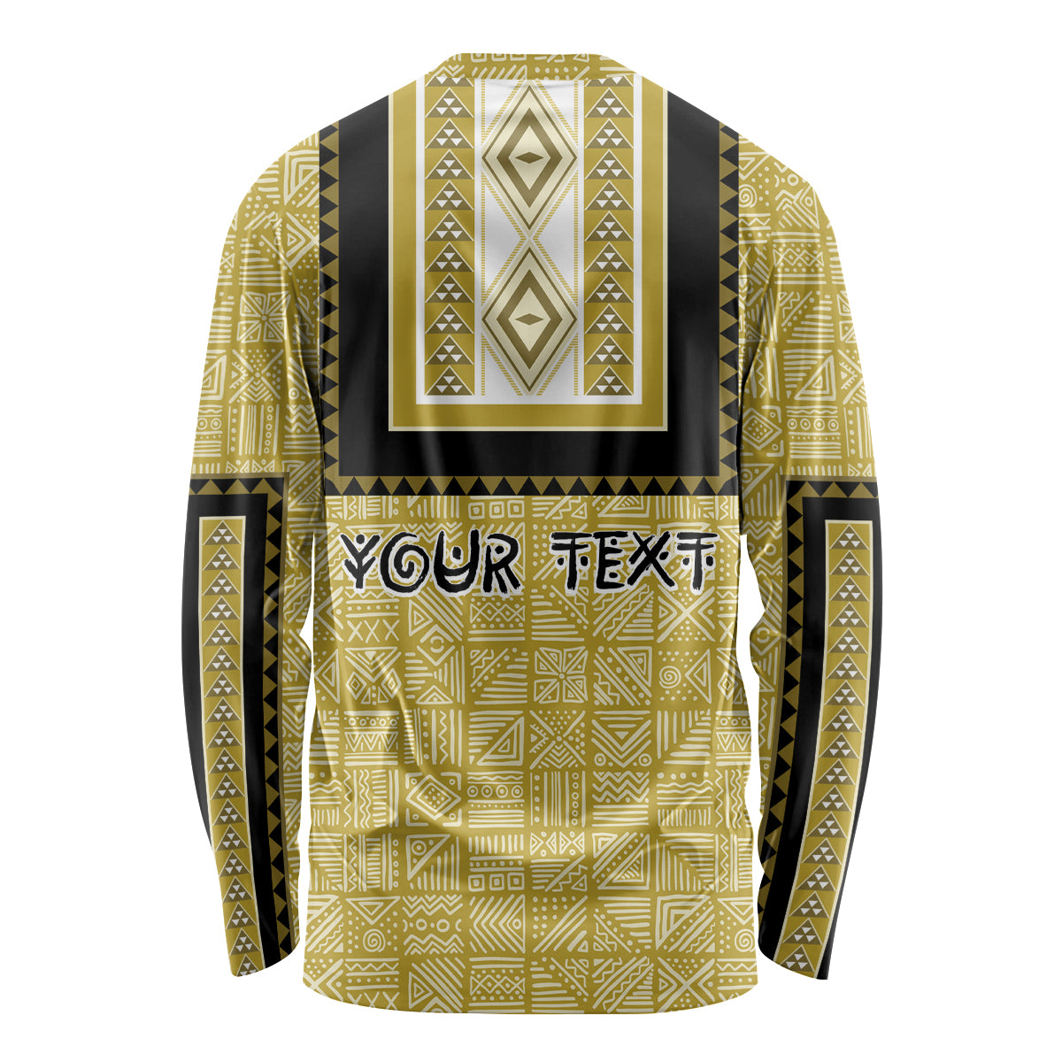 Personalized African Mudcloth Dashiki Long Sleeve Shirt - Wonder Print Shop