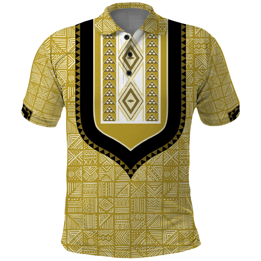 Personalized African Mudcloth Dashiki Polo Shirt - Wonder Print Shop
