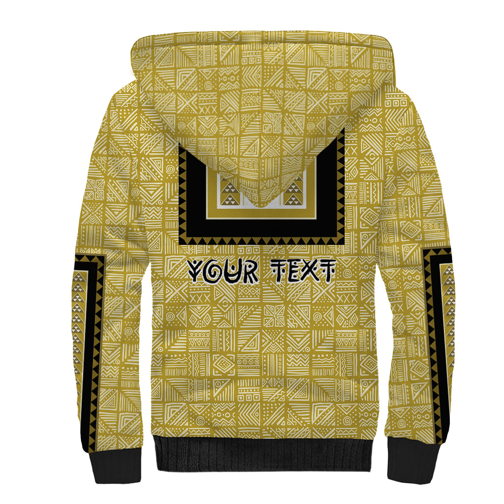 Personalized African Mudcloth Dashiki Sherpa Hoodie - Wonder Print Shop