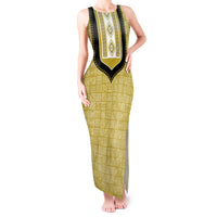 Personalized African Mudcloth Dashiki Tank Maxi Dress - Wonder Print Shop