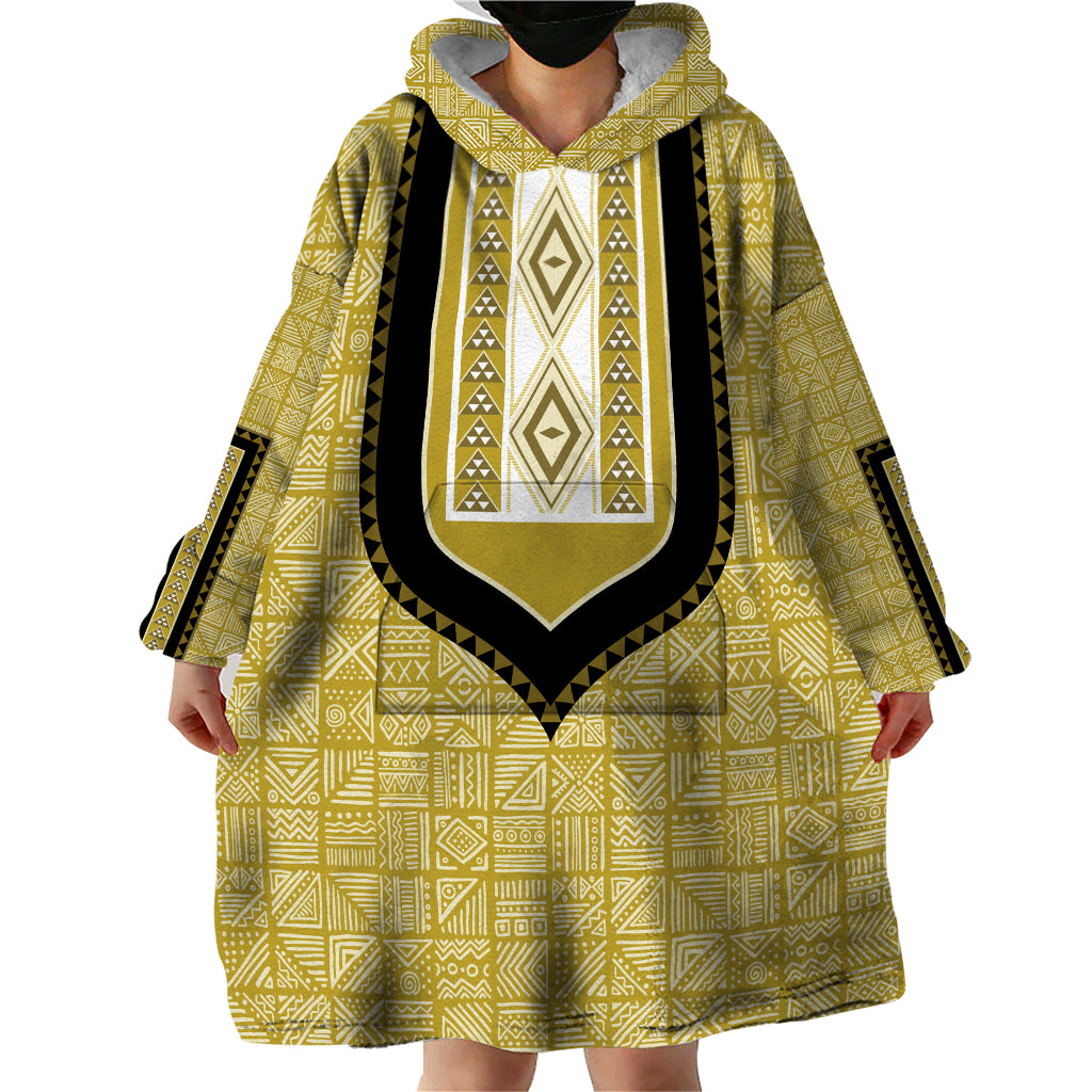 Personalized African Mudcloth Dashiki Wearable Blanket Hoodie - Wonder Print Shop
