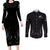 New Zealand Couples Matching Long Sleeve Bodycon Dress and Long Sleeve Button Shirt Rugby 2023 Champions Black - Wonder Print Shop