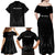 New Zealand Family Matching Off Shoulder Maxi Dress and Hawaiian Shirt Rugby 2023 Champions Black - Wonder Print Shop