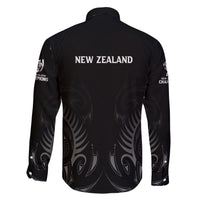 New Zealand Family Matching Short Sleeve Bodycon Dress and Hawaiian Shirt Rugby 2023 Champions Black - Wonder Print Shop
