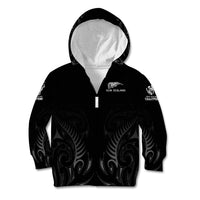 New Zealand Kid Hoodie Rugby 2023 Champions Black - Wonder Print Shop