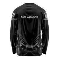 New Zealand Long Sleeve Shirt Rugby 2023 Champions Black - Wonder Print Shop