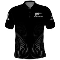 New Zealand Polo Shirt Rugby 2023 Champions Black - Wonder Print Shop