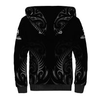 New Zealand Sherpa Hoodie Rugby 2023 Champions Black - Wonder Print Shop
