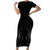 New Zealand Short Sleeve Bodycon Dress Rugby 2023 Champions Black - Wonder Print Shop