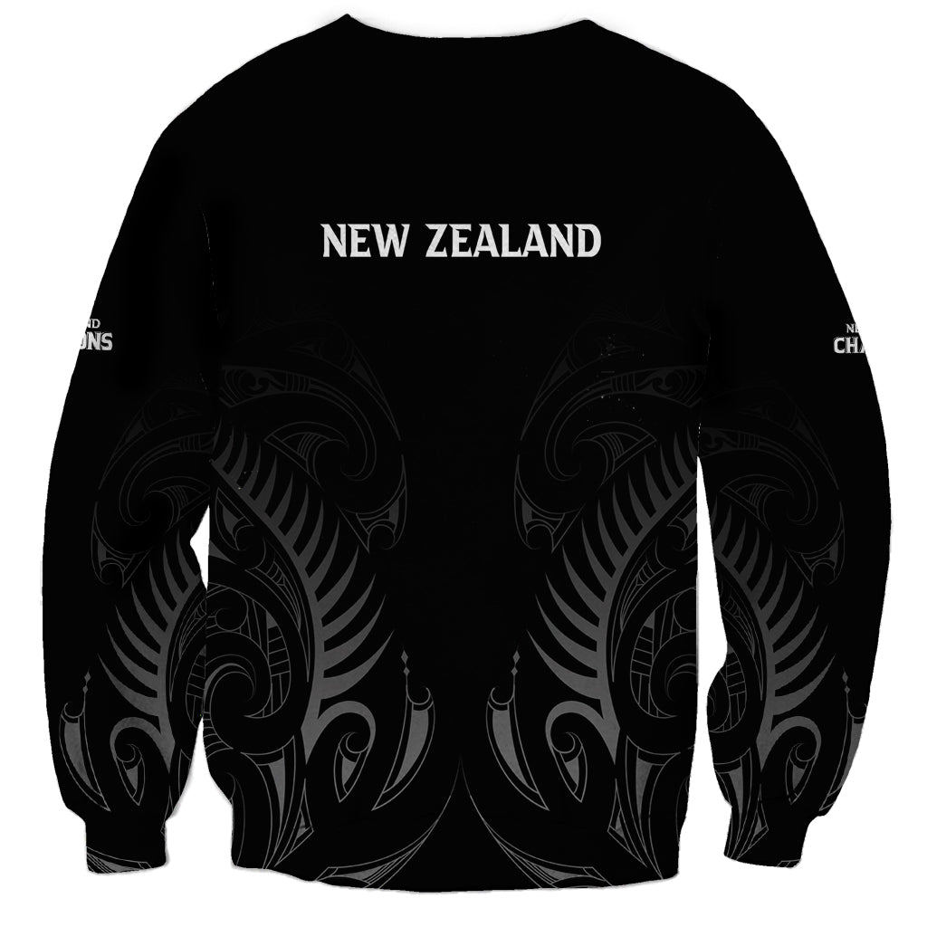 New Zealand Sweatshirt Rugby 2023 Champions Black - Wonder Print Shop