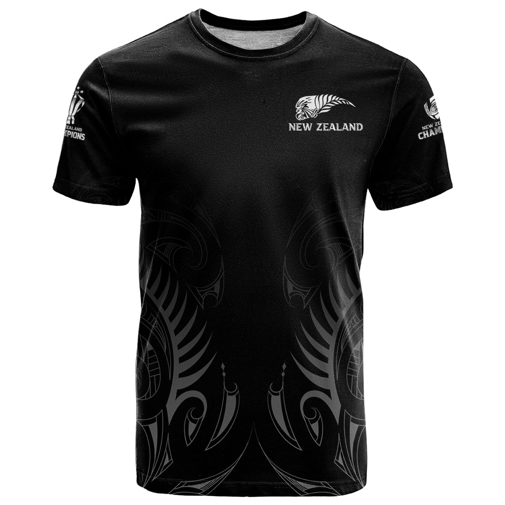 New Zealand T Shirt Rugby 2023 Champions Black - Wonder Print Shop