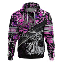 Hunt Like A Girl Hoodie Forest Purple - Wonder Print Shop