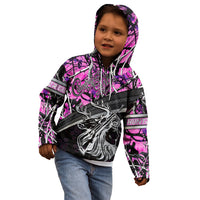 Hunt Like A Girl Kid Hoodie Forest Purple - Wonder Print Shop
