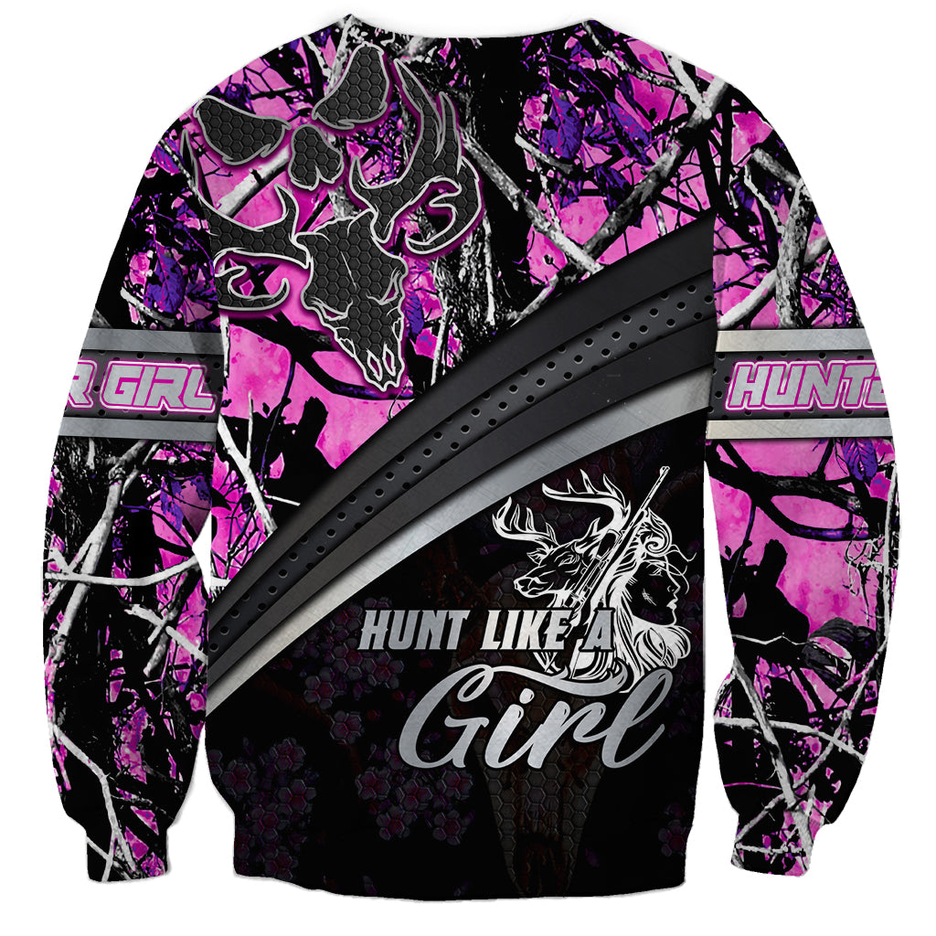 Hunt Like A Girl Sweatshirt Forest Purple - Wonder Print Shop