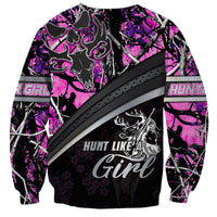 Hunt Like A Girl Sweatshirt Forest Purple - Wonder Print Shop