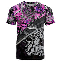 Hunt Like A Girl T Shirt Forest Purple - Wonder Print Shop