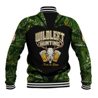 Wildlife Hunting Baseball Jacket Beer And Deer - Wonder Print Shop