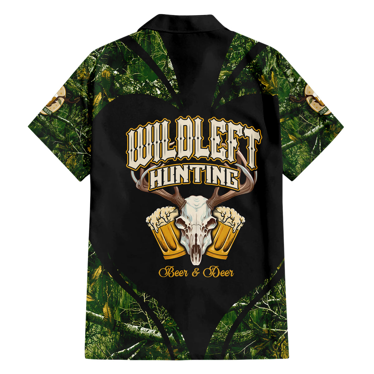 Wildlife Hunting Hawaiian Shirt Beer And Deer - Wonder Print Shop