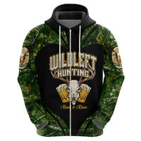 Wildlife Hunting Hoodie Beer And Deer - Wonder Print Shop
