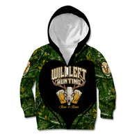 Wildlife Hunting Kid Hoodie Beer And Deer - Wonder Print Shop