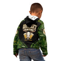 Wildlife Hunting Kid Hoodie Beer And Deer - Wonder Print Shop