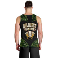 Wildlife Hunting Men Tank Top Beer And Deer - Wonder Print Shop