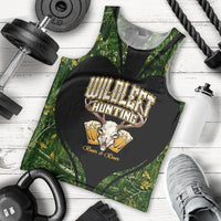 Wildlife Hunting Men Tank Top Beer And Deer - Wonder Print Shop