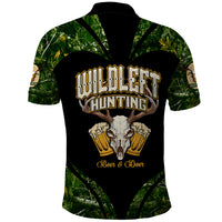 Wildlife Hunting Polo Shirt Beer And Deer - Wonder Print Shop