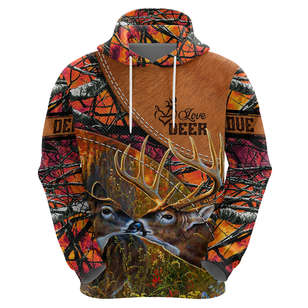 Love Deer Hoodie Deer Hunting Realtree Fire - Wonder Print Shop