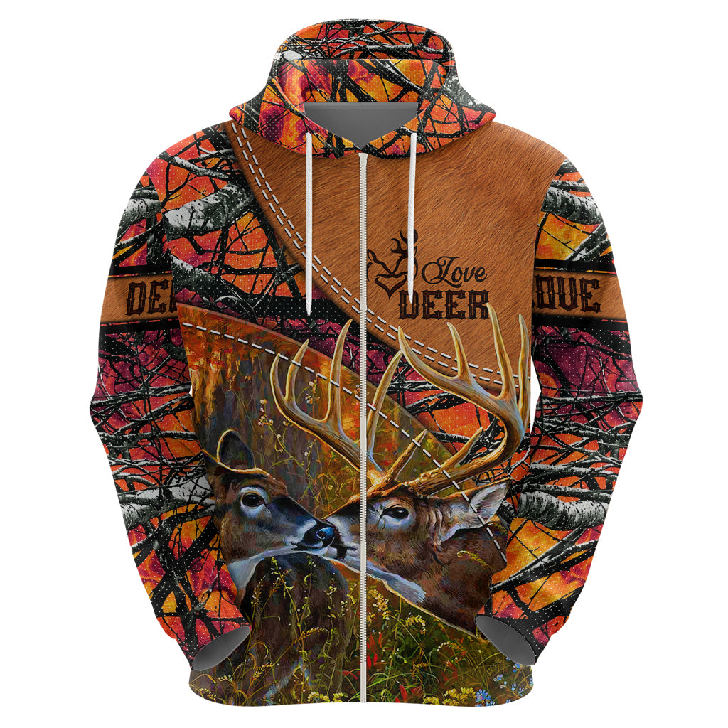 Love Deer Hoodie Deer Hunting Realtree Fire - Wonder Print Shop