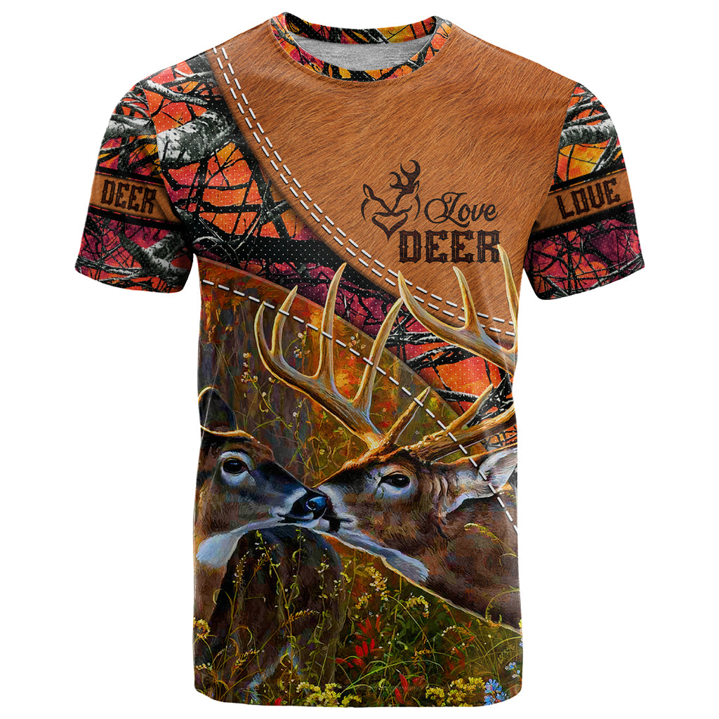 Love Deer T Shirt Deer Hunting Realtree Fire - Wonder Print Shop