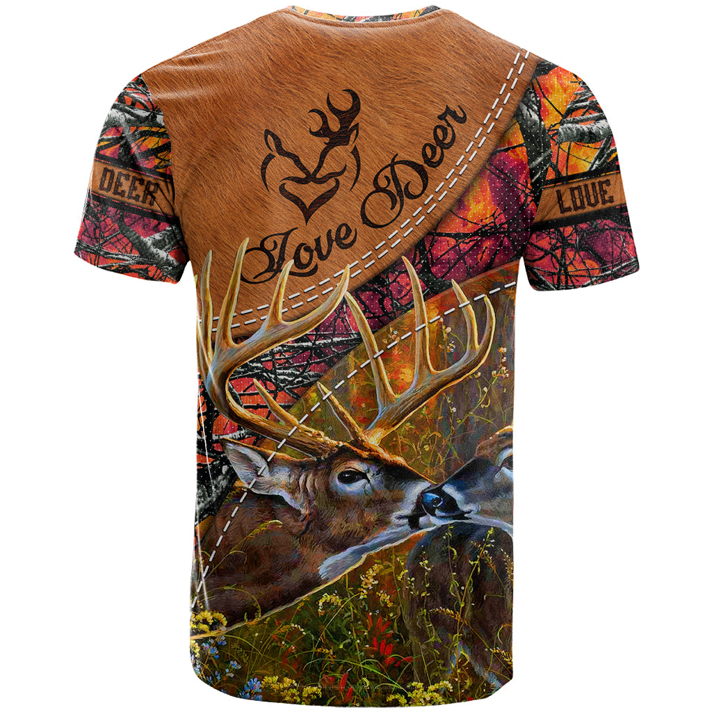 Love Deer T Shirt Deer Hunting Realtree Fire - Wonder Print Shop