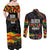 Personalized Black History Month Couples Matching Off Shoulder Maxi Dress and Long Sleeve Button Shirt - Wonder Print Shop