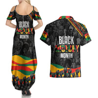 Personalized Black History Month Couples Matching Summer Maxi Dress and Hawaiian Shirt - Wonder Print Shop
